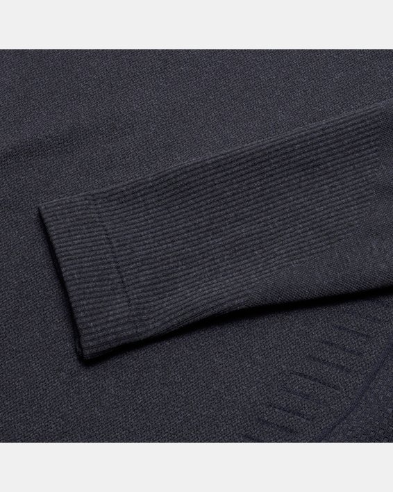 เสื้อคอเต่า UA RUSH™ ColdGear® Seamless สำหรับผู้ชาย in Black image number 3